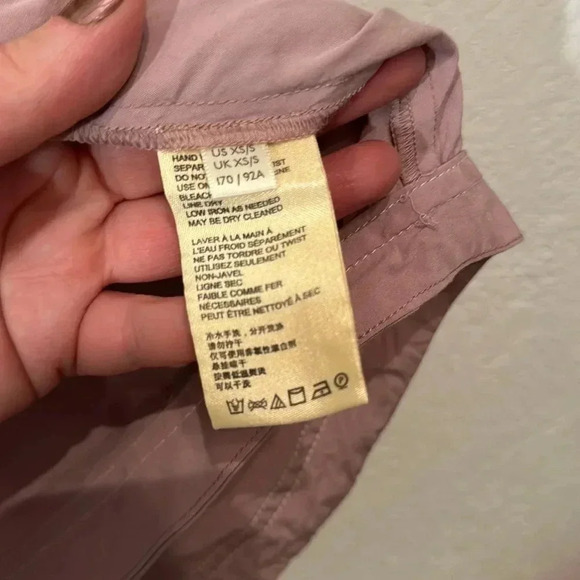 Anthropologie-Danuta Cupro Oversized Utility Jacket Mauve Size XS/S - Picture 12 of 13